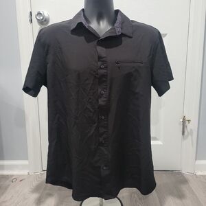 Black Men's Buttoned Down Shirt